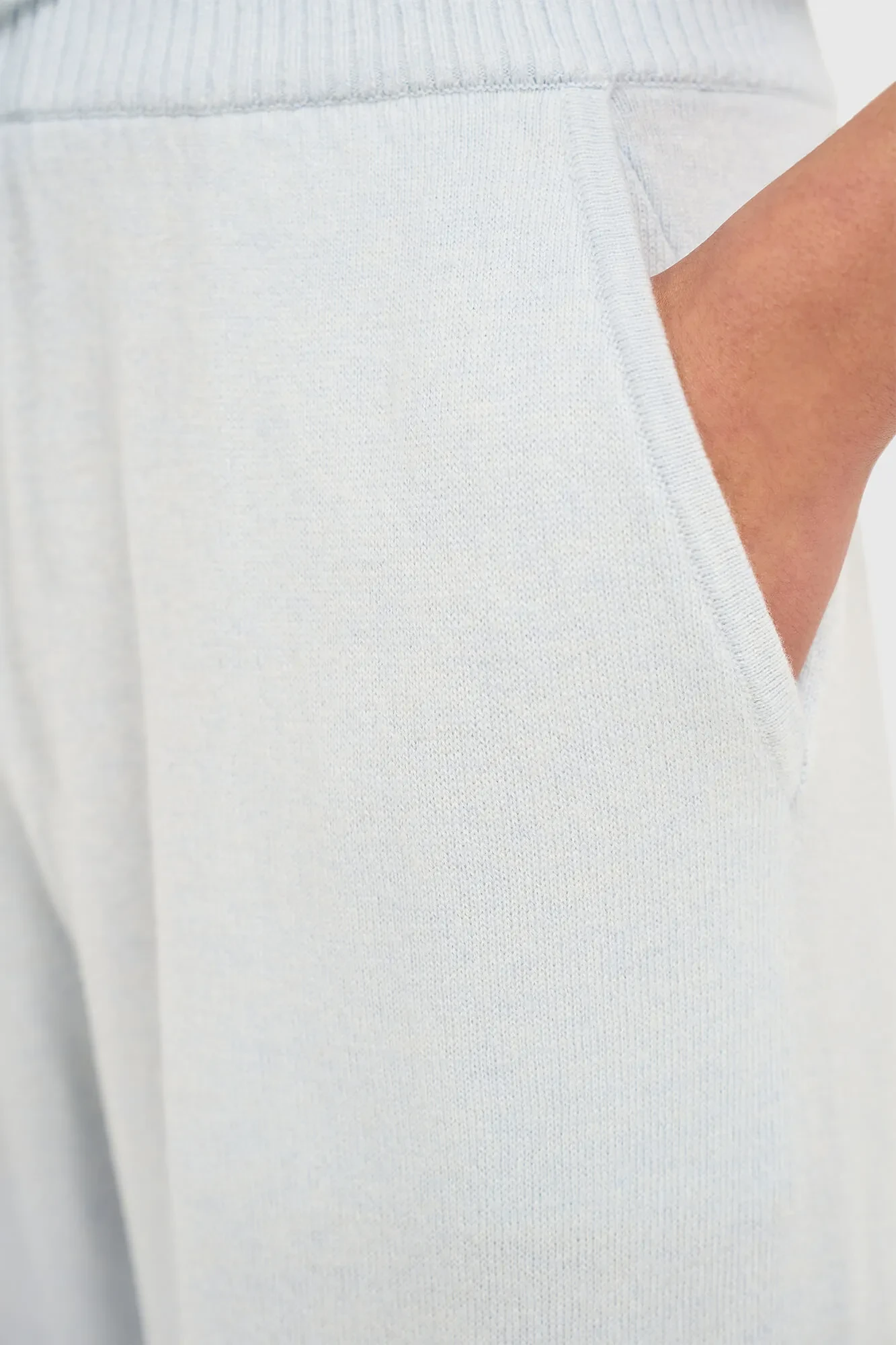 Cashmere Broek Wijde Pijp Dames Eldon Blauw